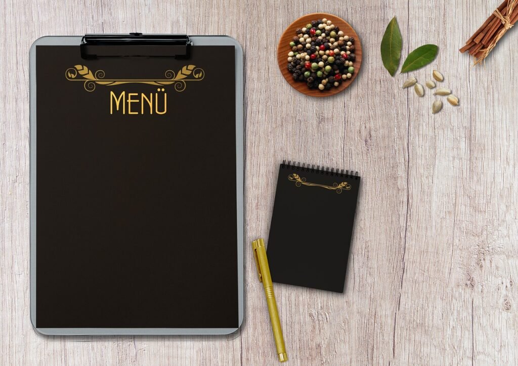 menu, writing pad, table-3167860.jpg